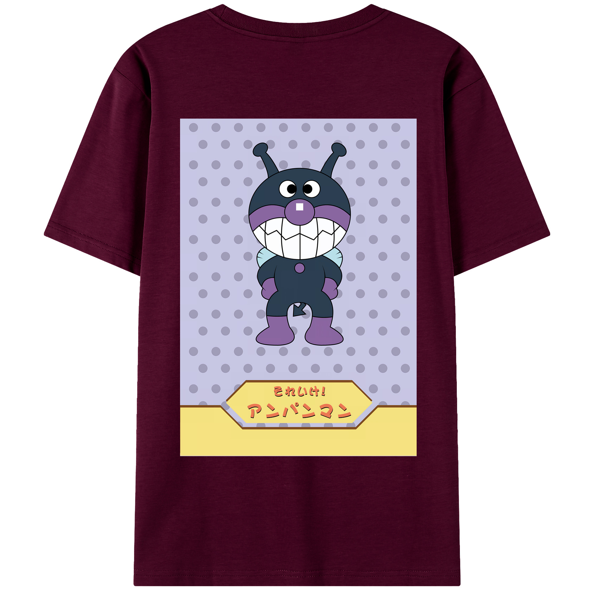 （画像用） アンパンマン Anpanman レディース半袖Tシャツ(バックプリント)